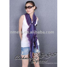 Fashionable ladies' mercerized wool scarf